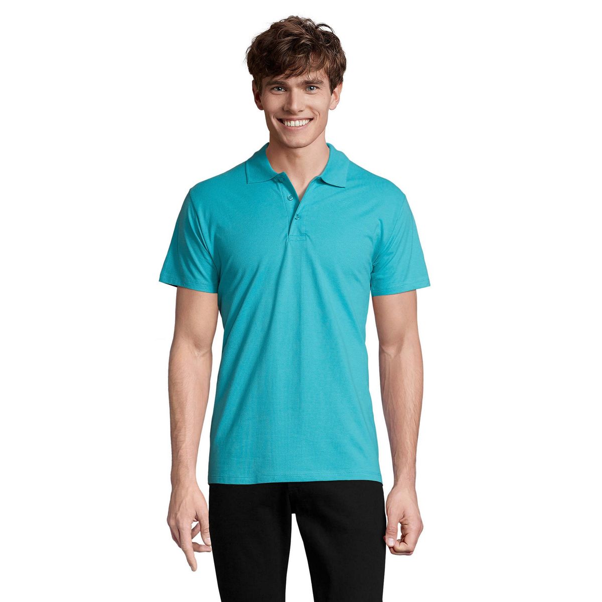 Klassisches Kurzarm-Jersey-Poloshirt
