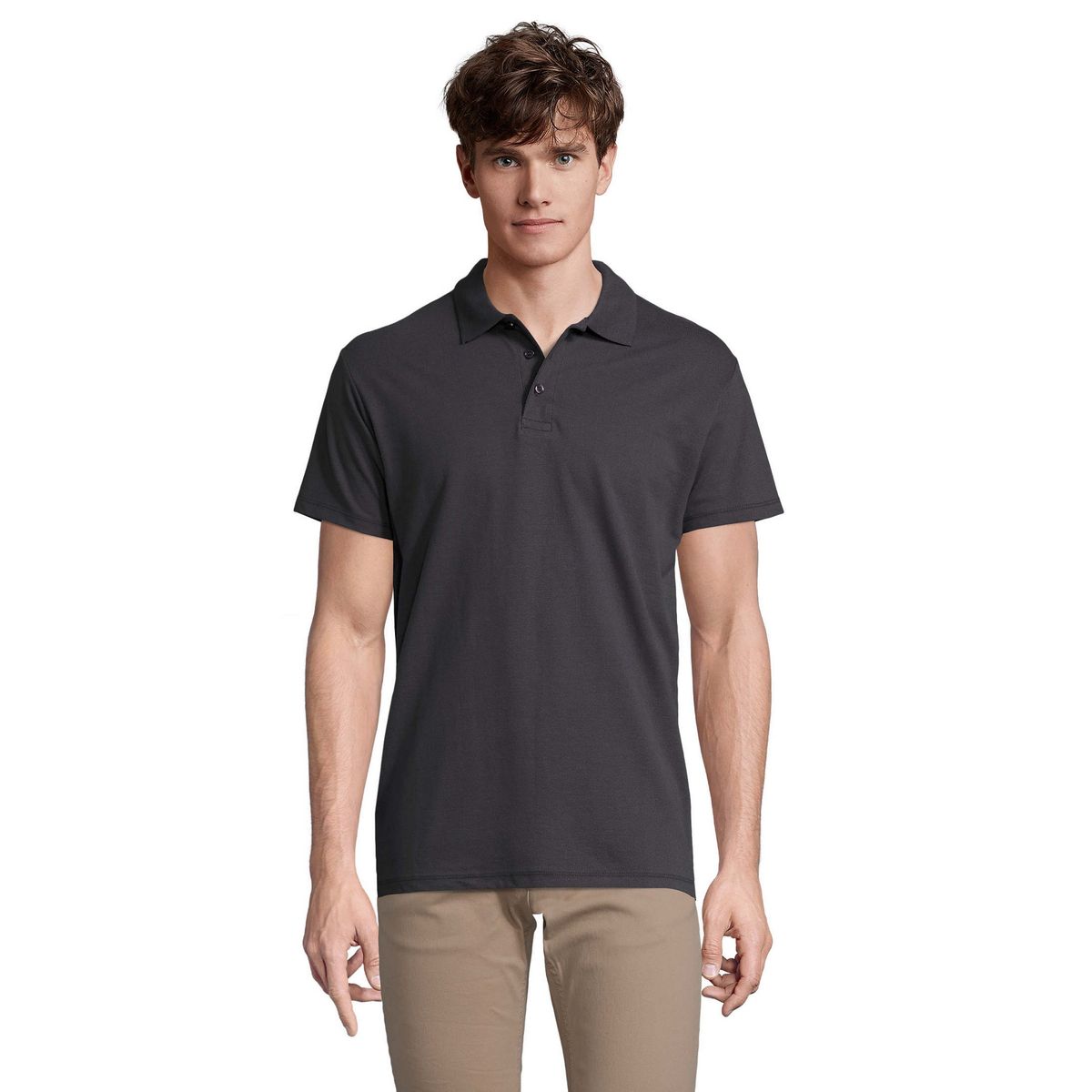 Klassisches Kurzarm-Jersey-Polohemd