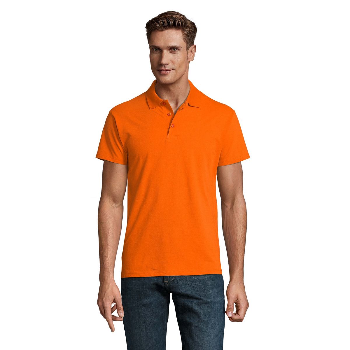 Klassisches Poloshirt aus gekämmter Baumwolle