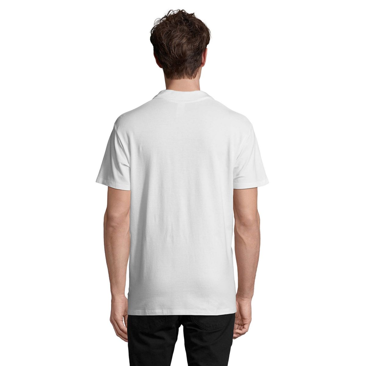 Kurzärmeliges Jersey-Poloshirt aus Baumwolle