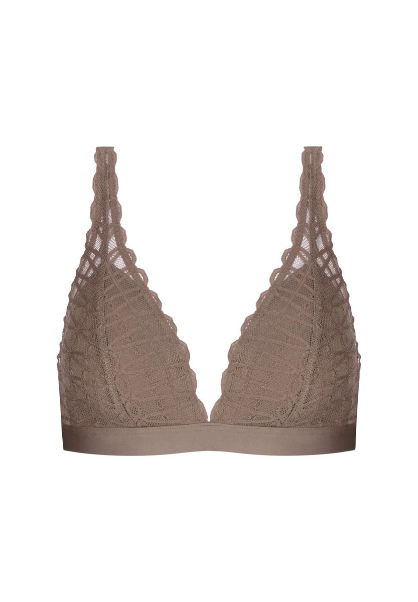 Drahtloser Triangel-BH mit Spitze