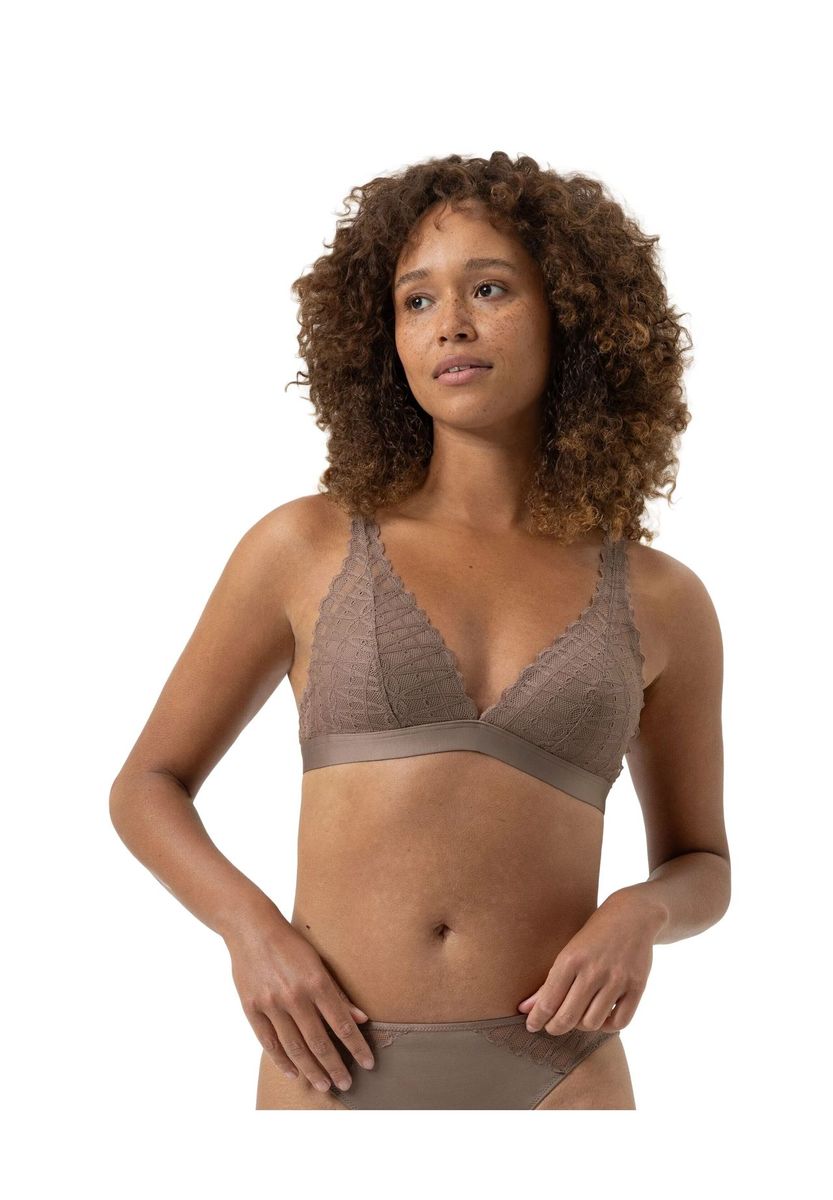 Drahtloser Triangel-BH mit Spitze