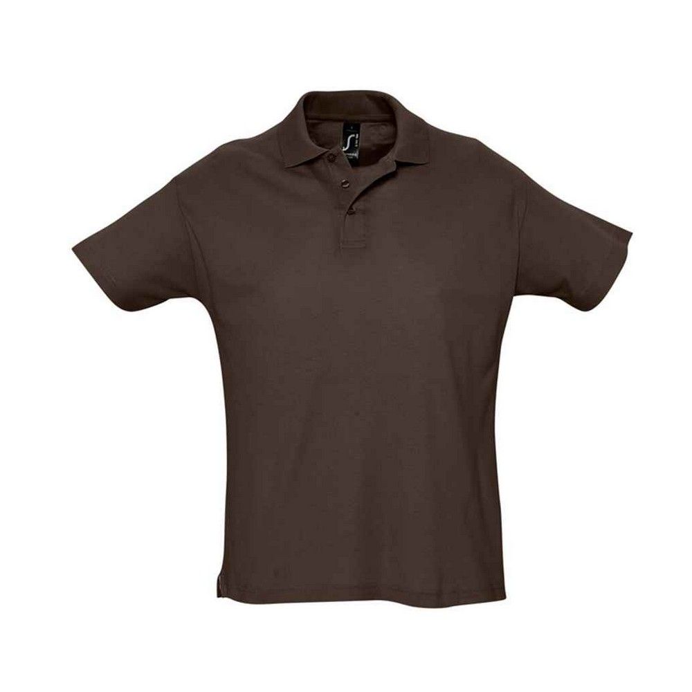 Kurzärmeliges Piqué-Baumwoll-Polo