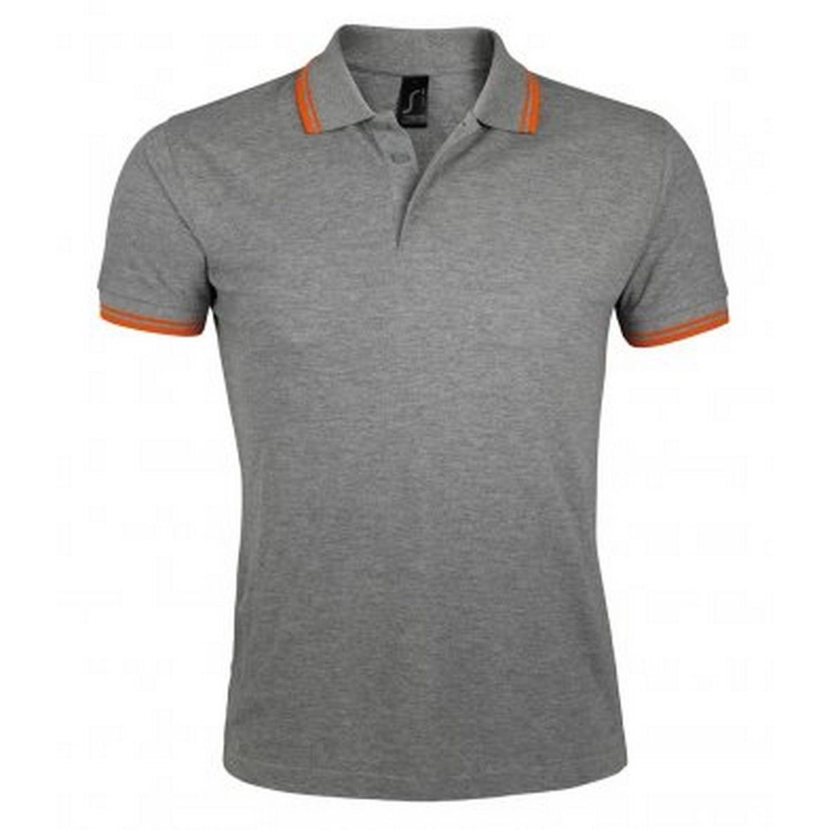 Piqué-Poloshirt mit Kontraststreifen