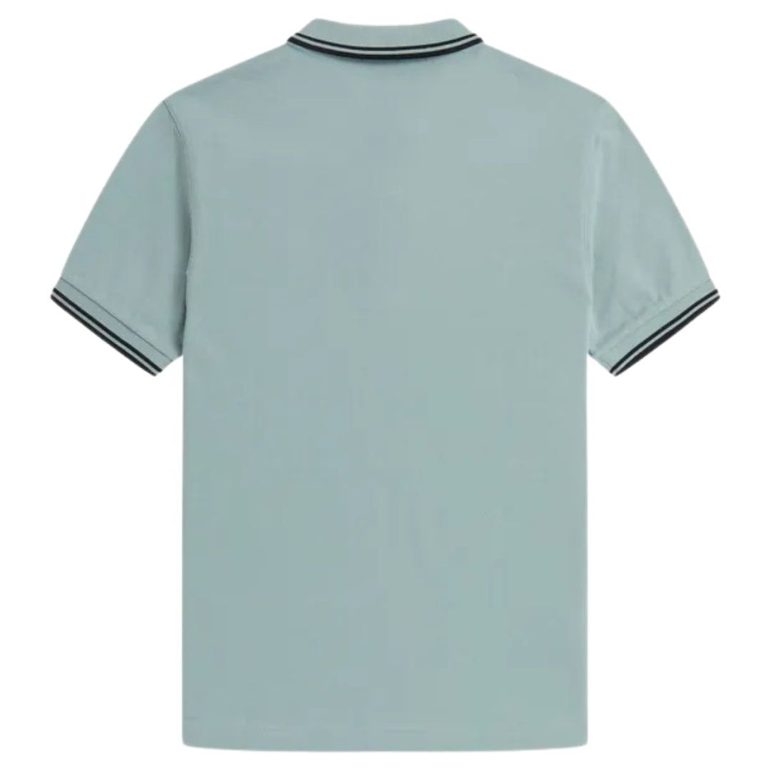 Piqué-Poloshirt mit Doppelstreifen-Detail