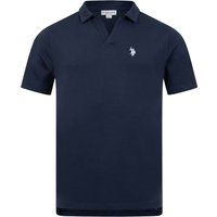 Baumwoll-Poloshirt mit offenem Kragen