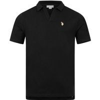Modernes Baumwoll-Polo mit offenem Kragen