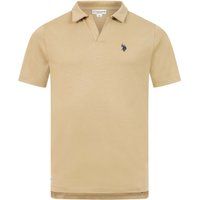 Poloshirt aus Baumwolle mit offenem Kragen