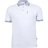 Modernes Kurzarm-Poloshirt mit Reißverschlusstasche