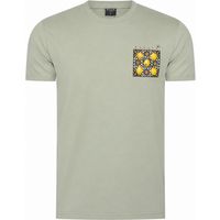 T-Shirt mit mediterranem Grafik-Print