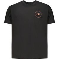 Baumwoll-T-Shirt mit rundem Logoprint