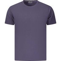 Kurzärmeliges Baumwoll-T-Shirt mit Rundhalsausschnitt