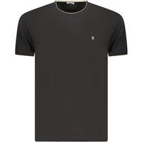 Minimalistisches Rundhals-Shirt mit Kontrastrand