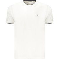 Baumwoll-T-Shirt mit Kontrastdetails