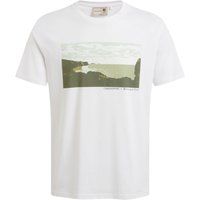Bio-Baumwoll-T-Shirt mit Landschaftsdruck