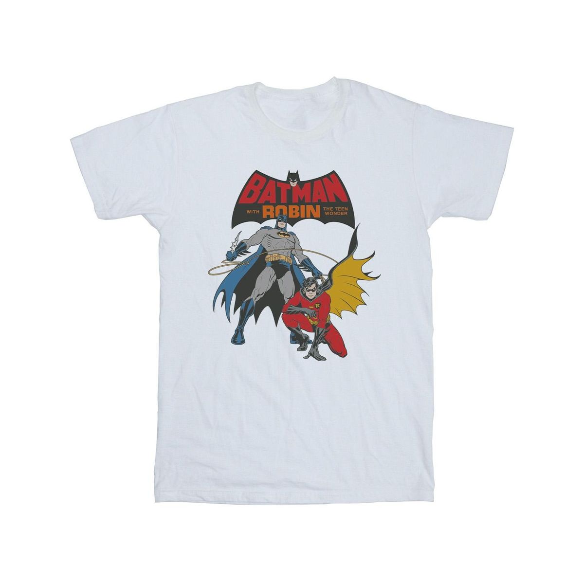 Vintage Batman und Robin Grafik-T-Shirt