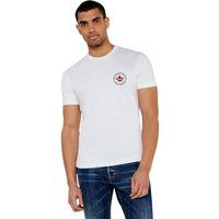 T-Shirt mit Ahornblatt-Logo-Print