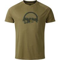 Technisches T-Shirt mit Mountainbike-Grafik