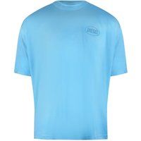 Baumwoll-T-Shirt mit Logo-Stickerei