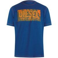 T-Shirt mit Distressed-Logo-Grafik