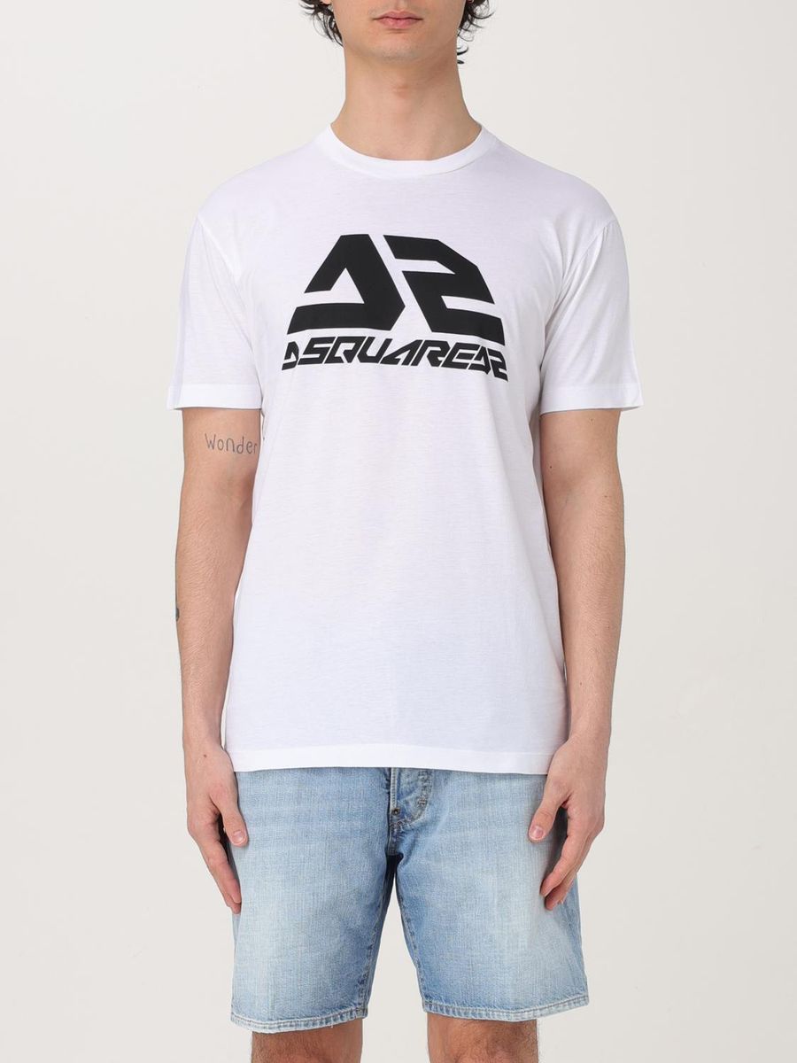 Baumwoll-T-Shirt mit Grafik-Logo