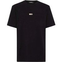 Minimalistisches Baumwoll-T-Shirt mit Rundhalsausschnitt