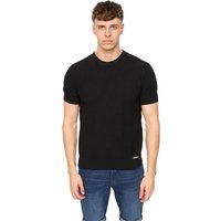 Strukturiertes T-Shirt mit Strickmuster
