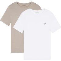 Klassisches Baumwoll-T-Shirt-Duo mit Rundhalsausschnitt
