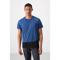 Farblockiertes Technisches Funktions-T-Shirt