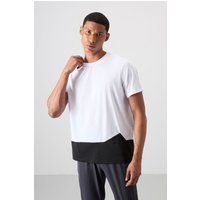 Paneeliertes Sport-T-Shirt mit Farbblock