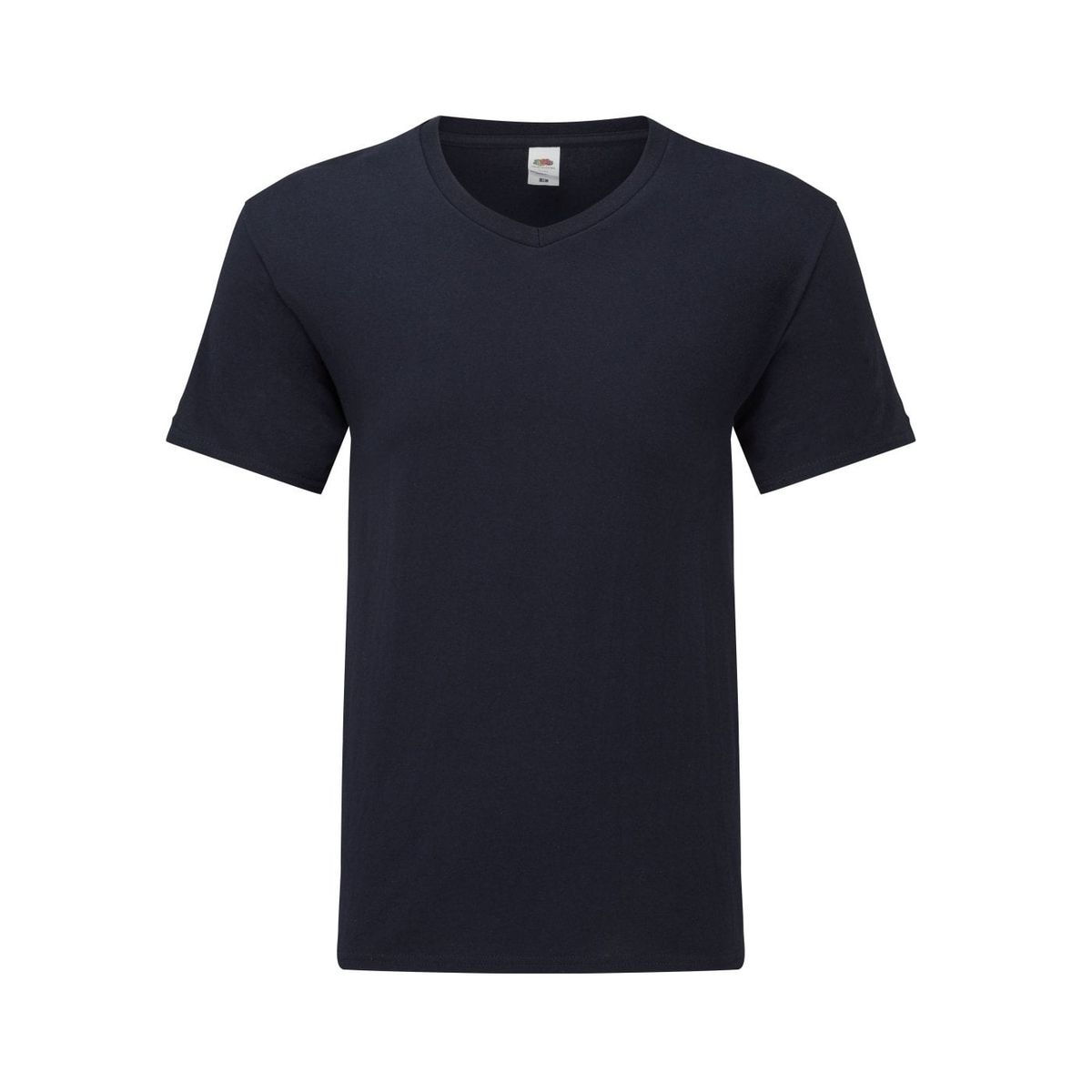 Körpernahes V-Ausschnitt Kurzarmshirt