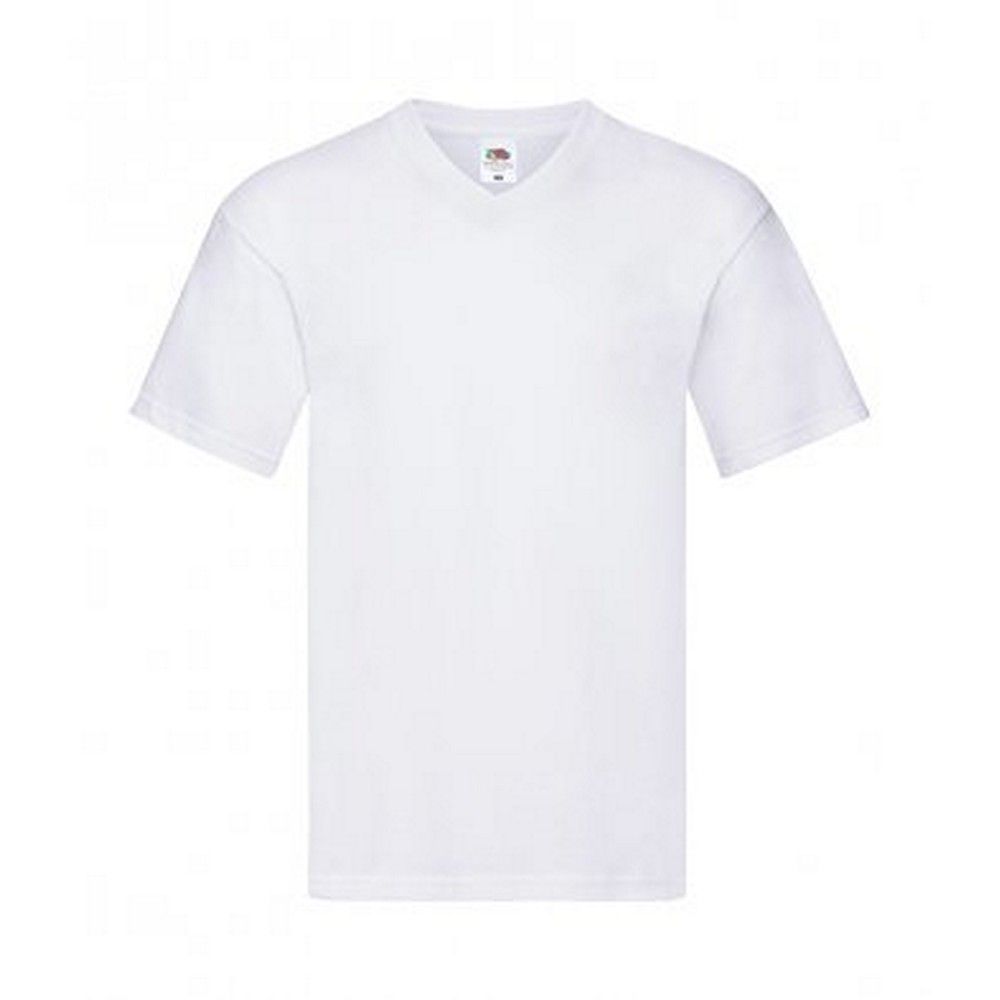 Klassisches Baumwoll-T-Shirt mit V-Ausschnitt