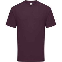Schweres Baumwoll-T-Shirt mit Rundhalsausschnitt