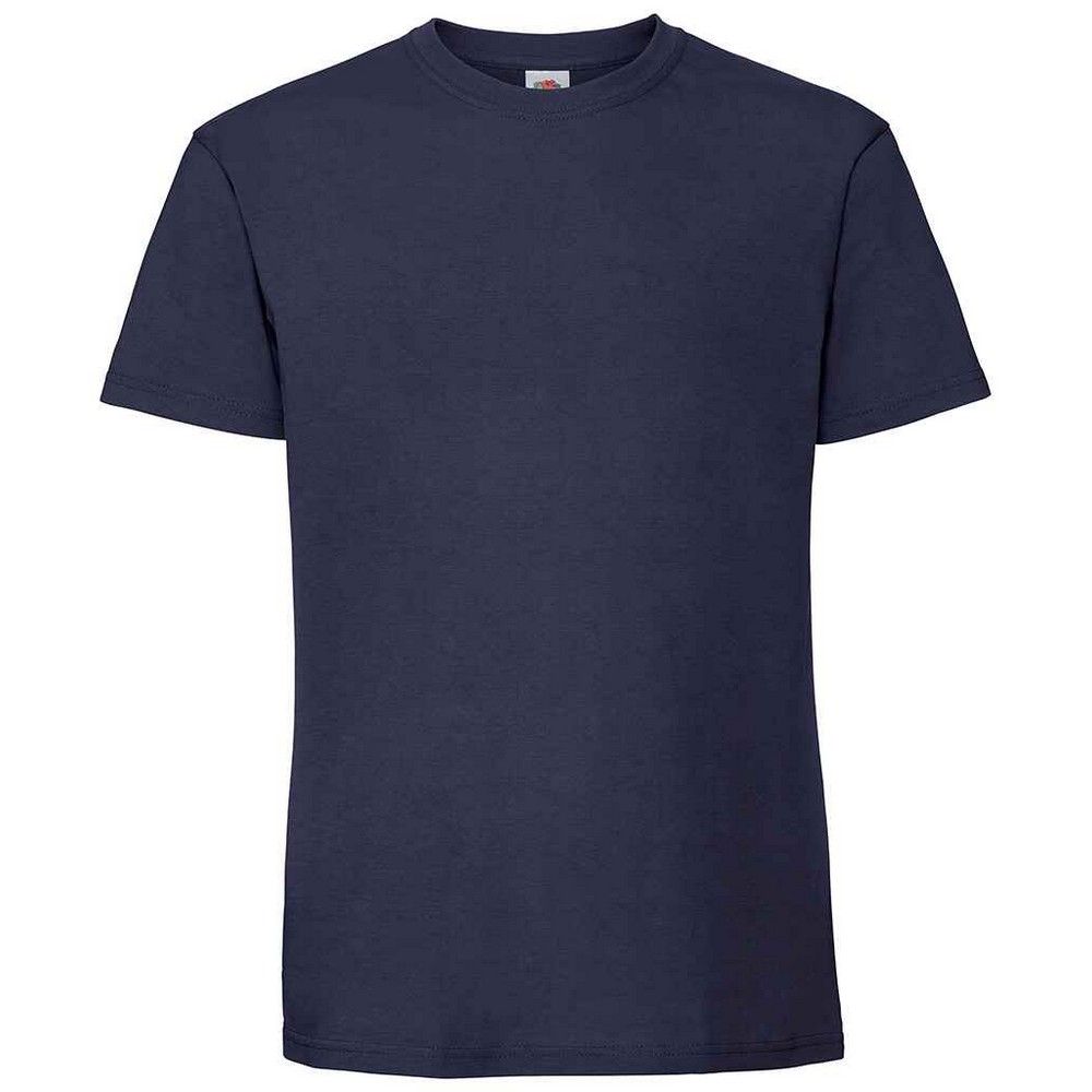 Premium Baumwoll-T-Shirt mit Rundhals