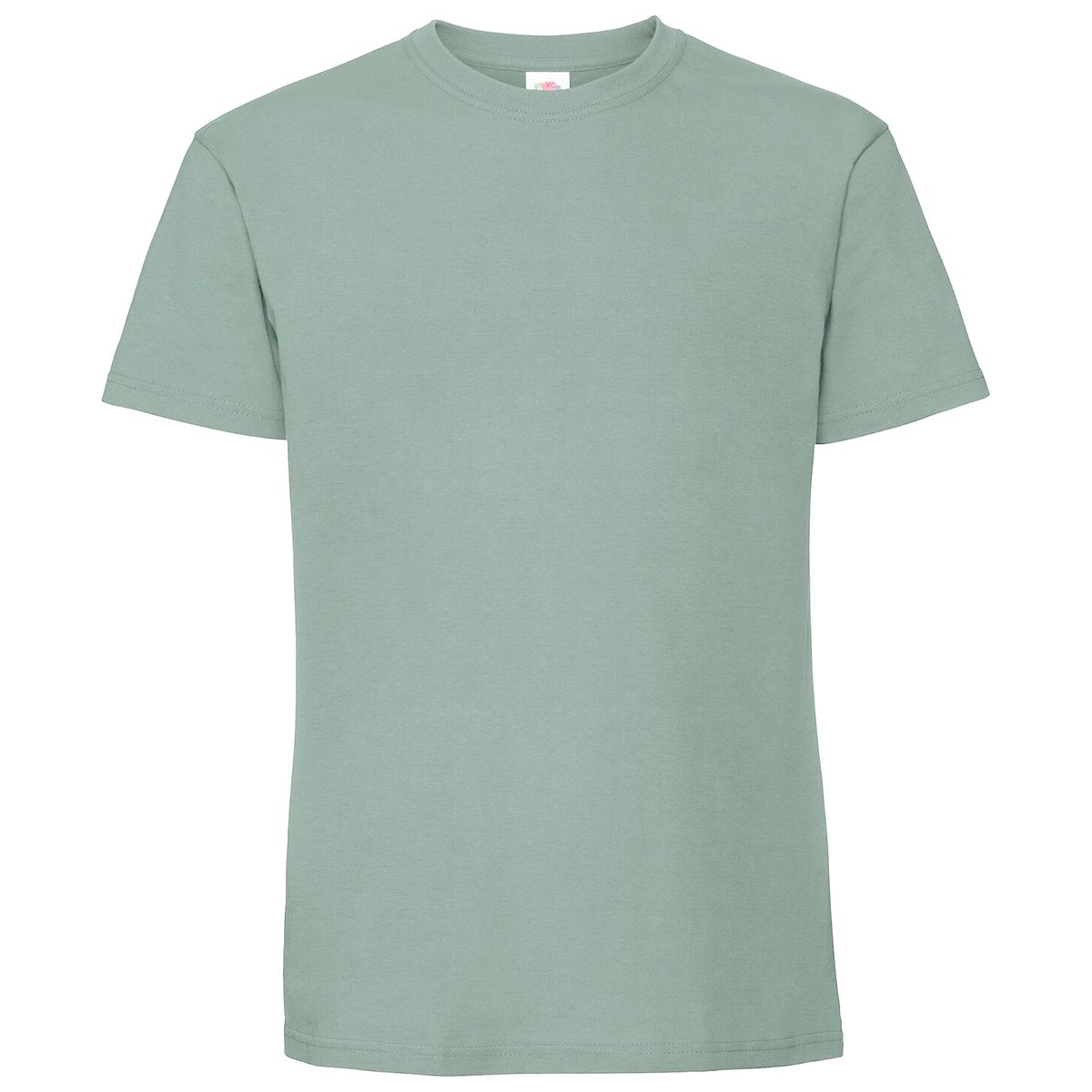 Schweres Baumwoll-T-Shirt mit Rundhalsausschnitt