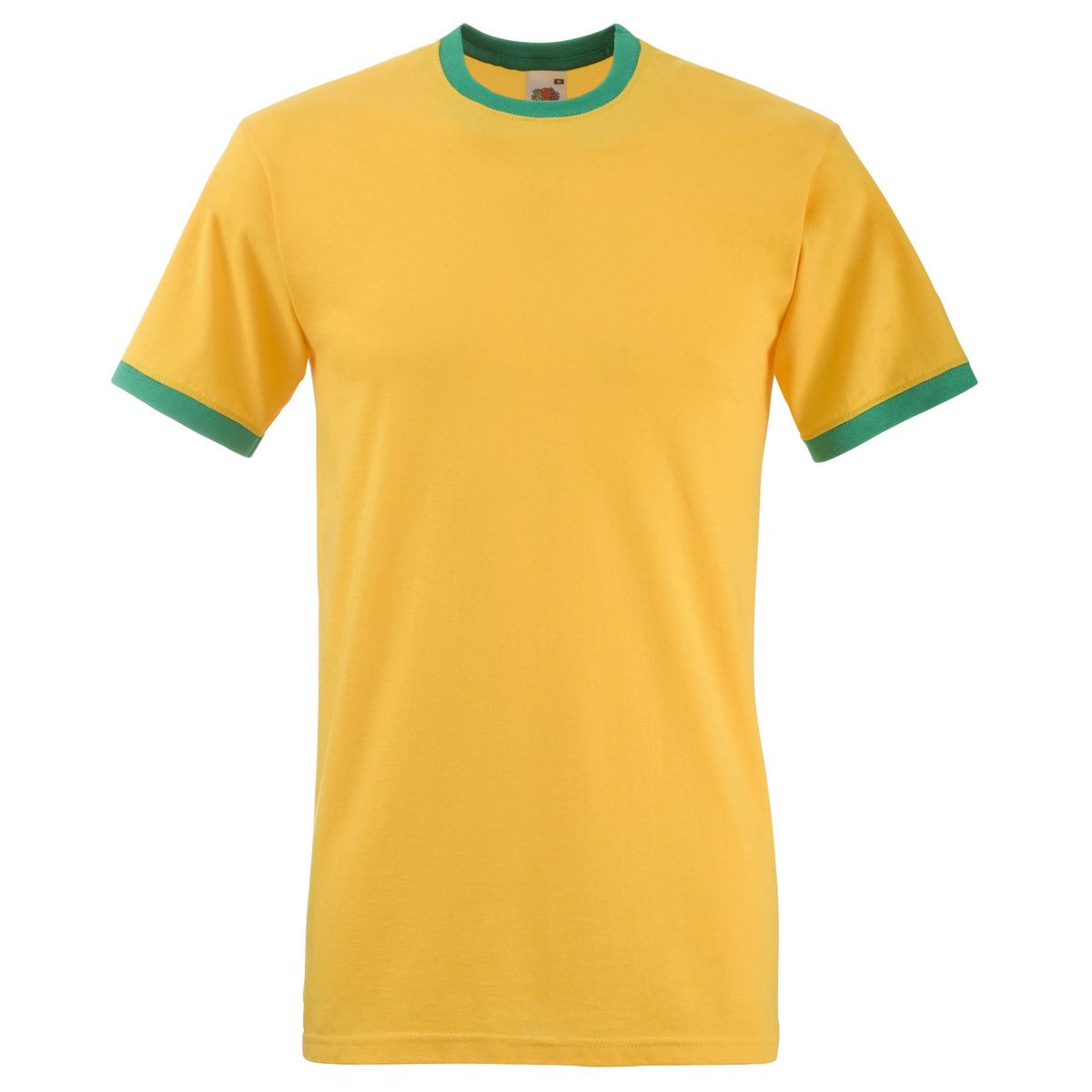 Ringer T-Shirt mit Kontrastbündchen
