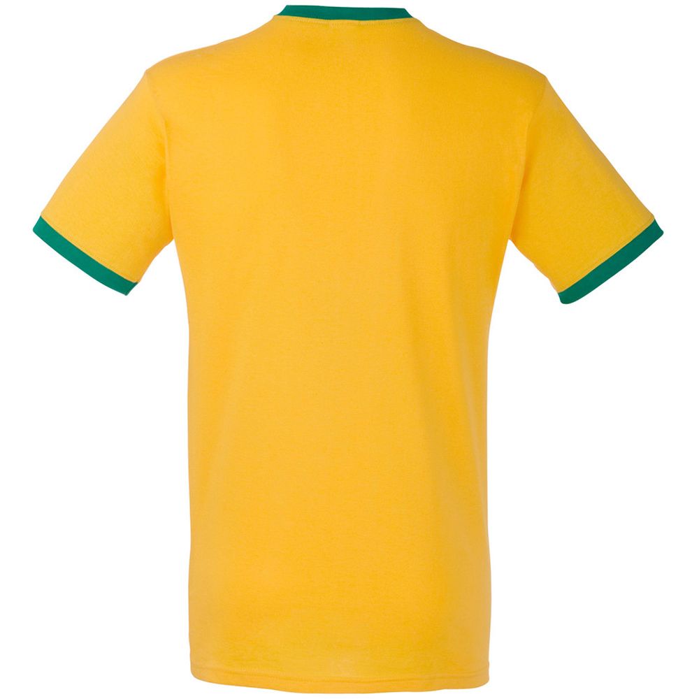 Ringer T-Shirt mit Kontrastbündchen