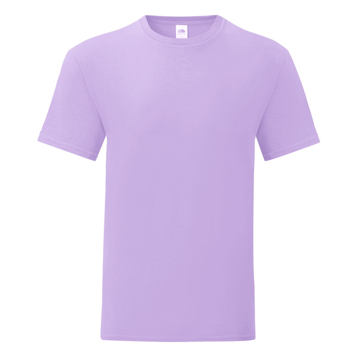 Schmal geschnittenes Ringgarn-Rundhalsshirt
