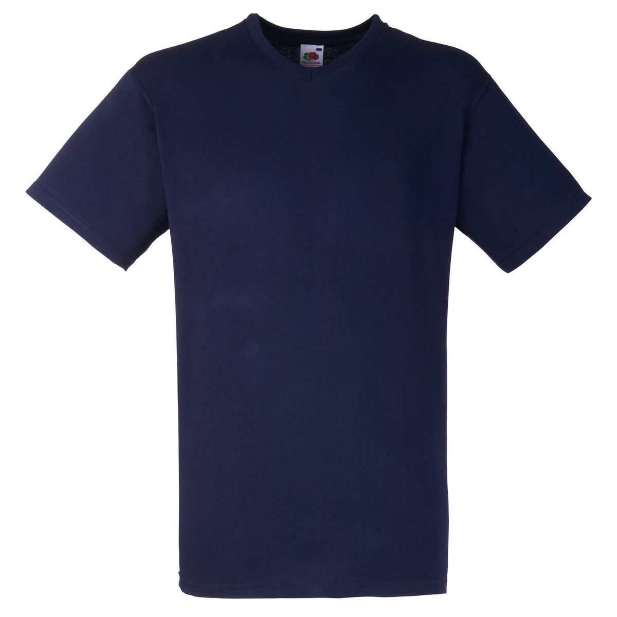 Klassisches Baumwoll-T-Shirt mit V-Ausschnitt