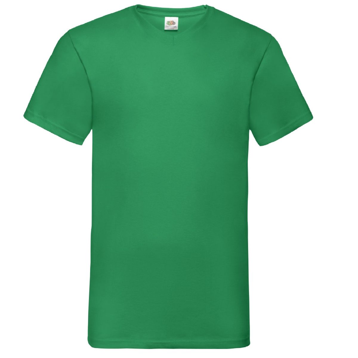 Klassisches Baumwoll-T-Shirt mit V-Ausschnitt