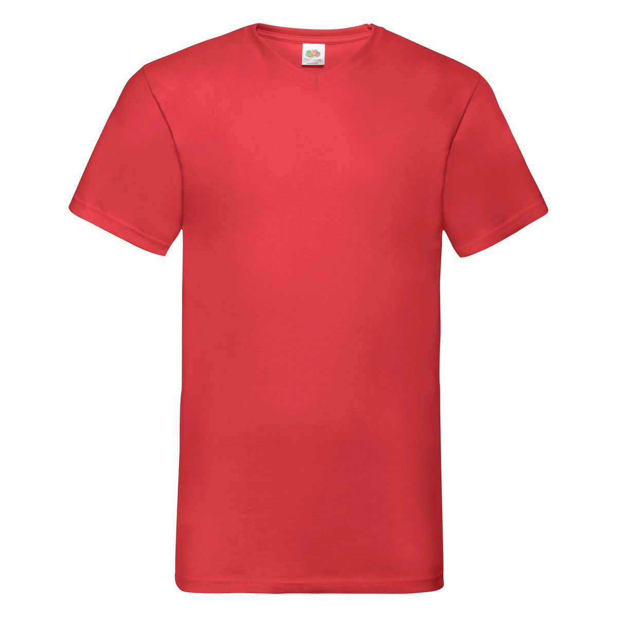 Klassisches Baumwoll-T-Shirt mit V-Ausschnitt