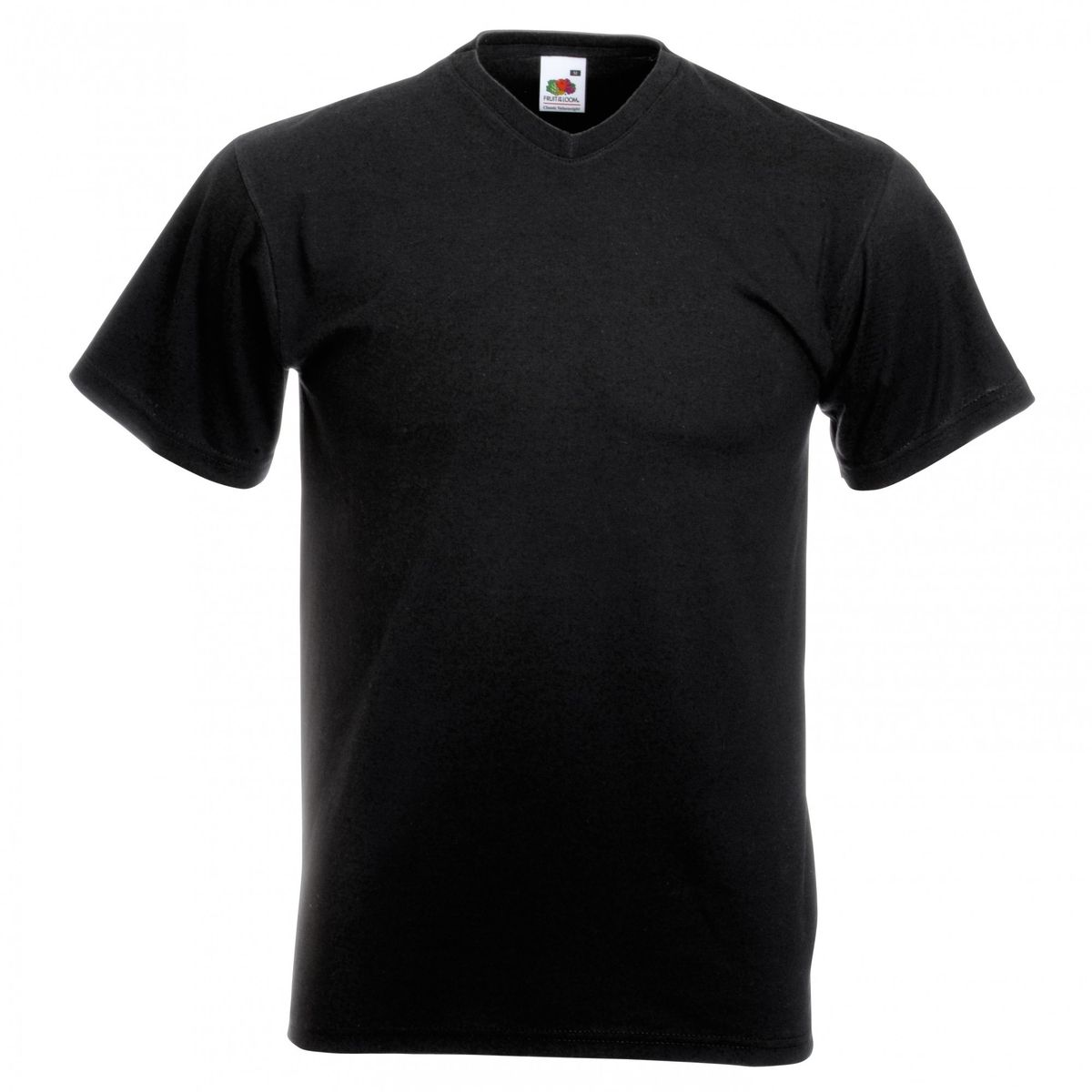 Klassisches V-Ausschnitt T-Shirt