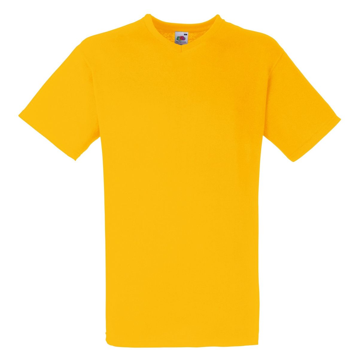 Klassisches Baumwoll-T-Shirt mit V-Ausschnitt