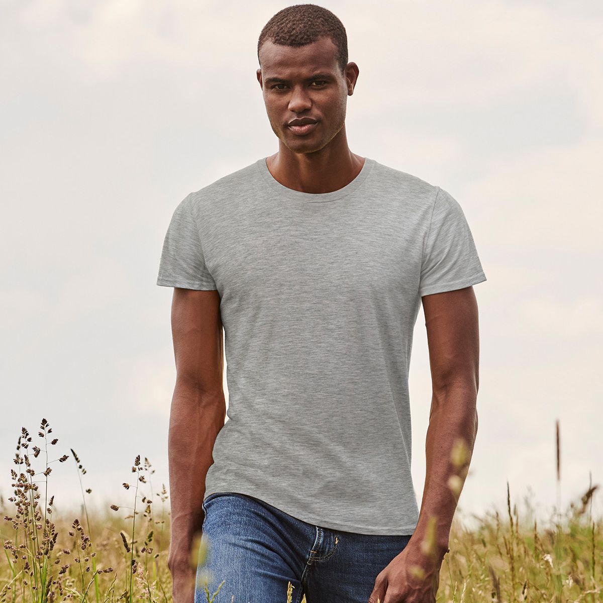 Klassisches Slim-Fit Baumwoll T-Shirt
