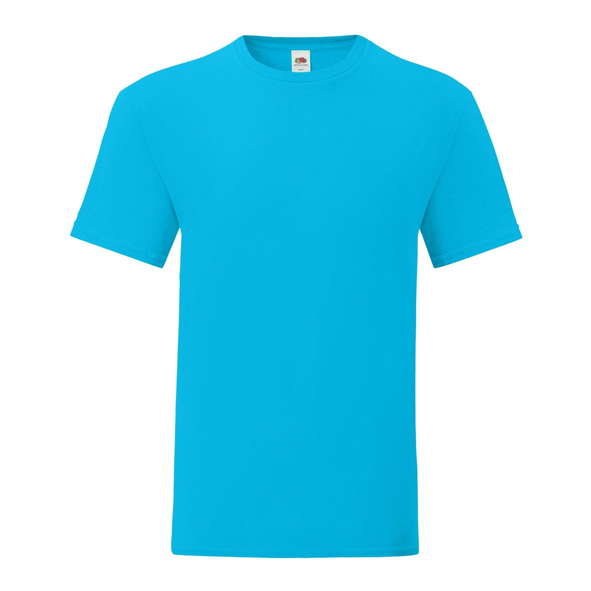 Schmal geschnittenes Rundhals-T-Shirt aus Baumwolle