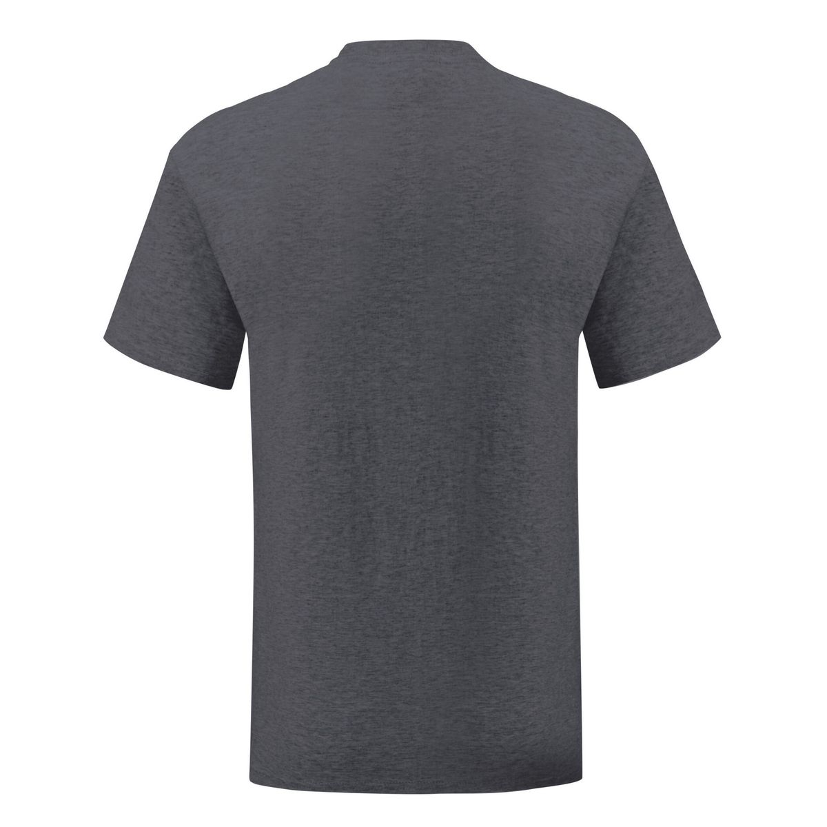 Slim Fit Meliertes Rundhals T-Shirt