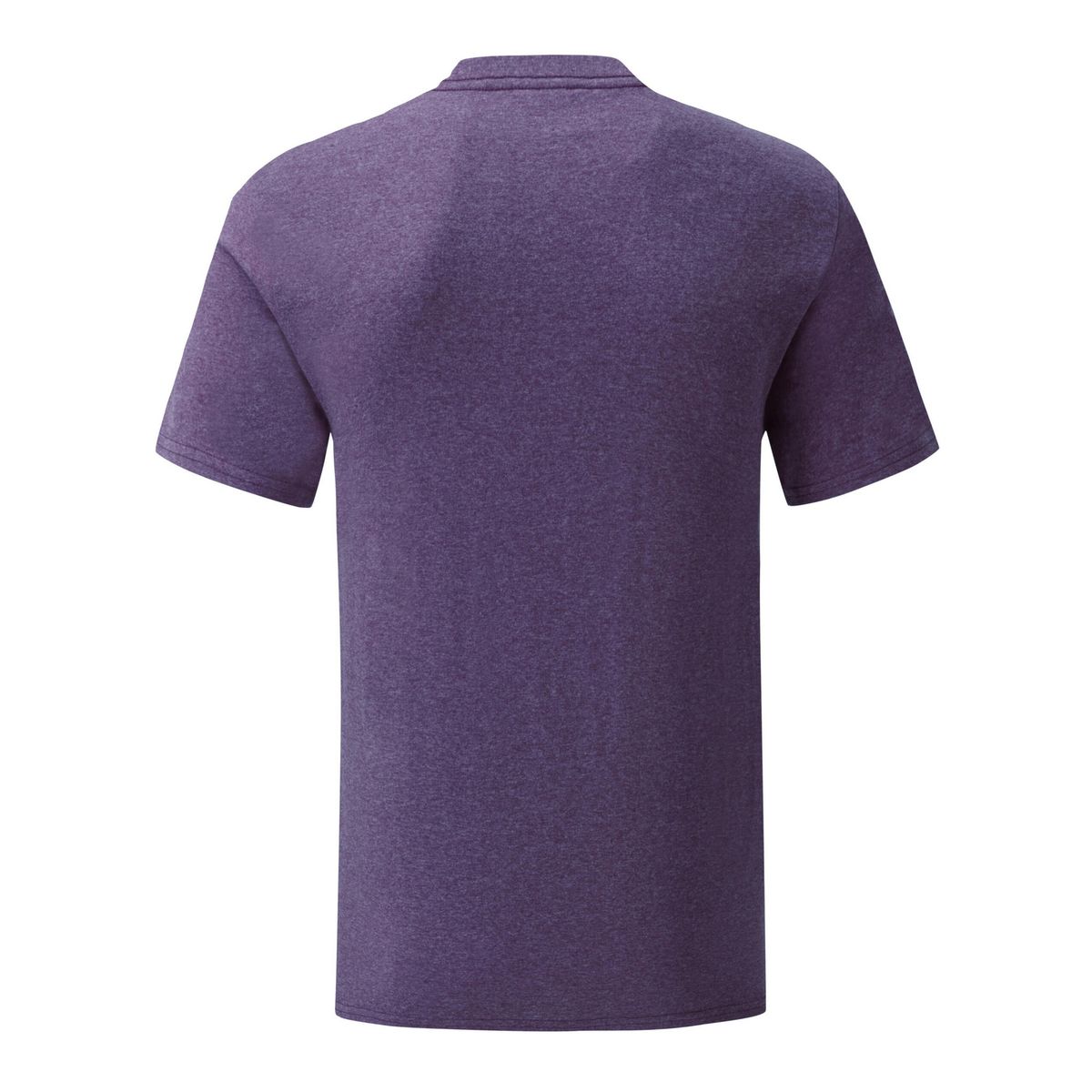 Schmal geschnittenes meliertes Baumwoll-T-Shirt