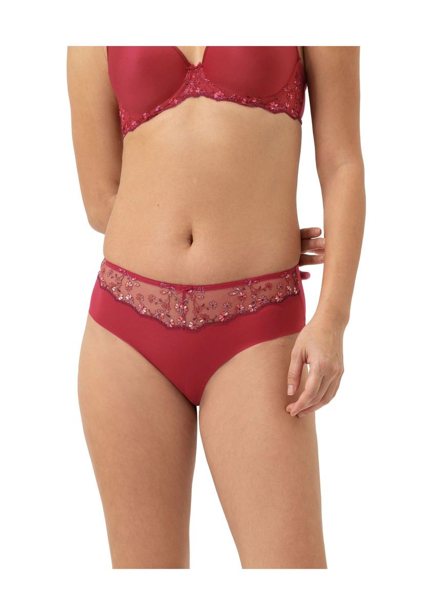 Hipster-Panty mit floraler Spitze