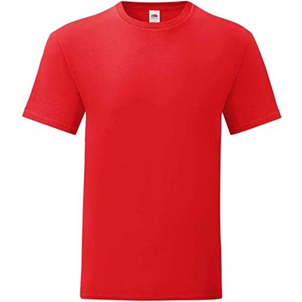 Schmal geschnittenes Baumwoll-Rundhals-T-Shirt