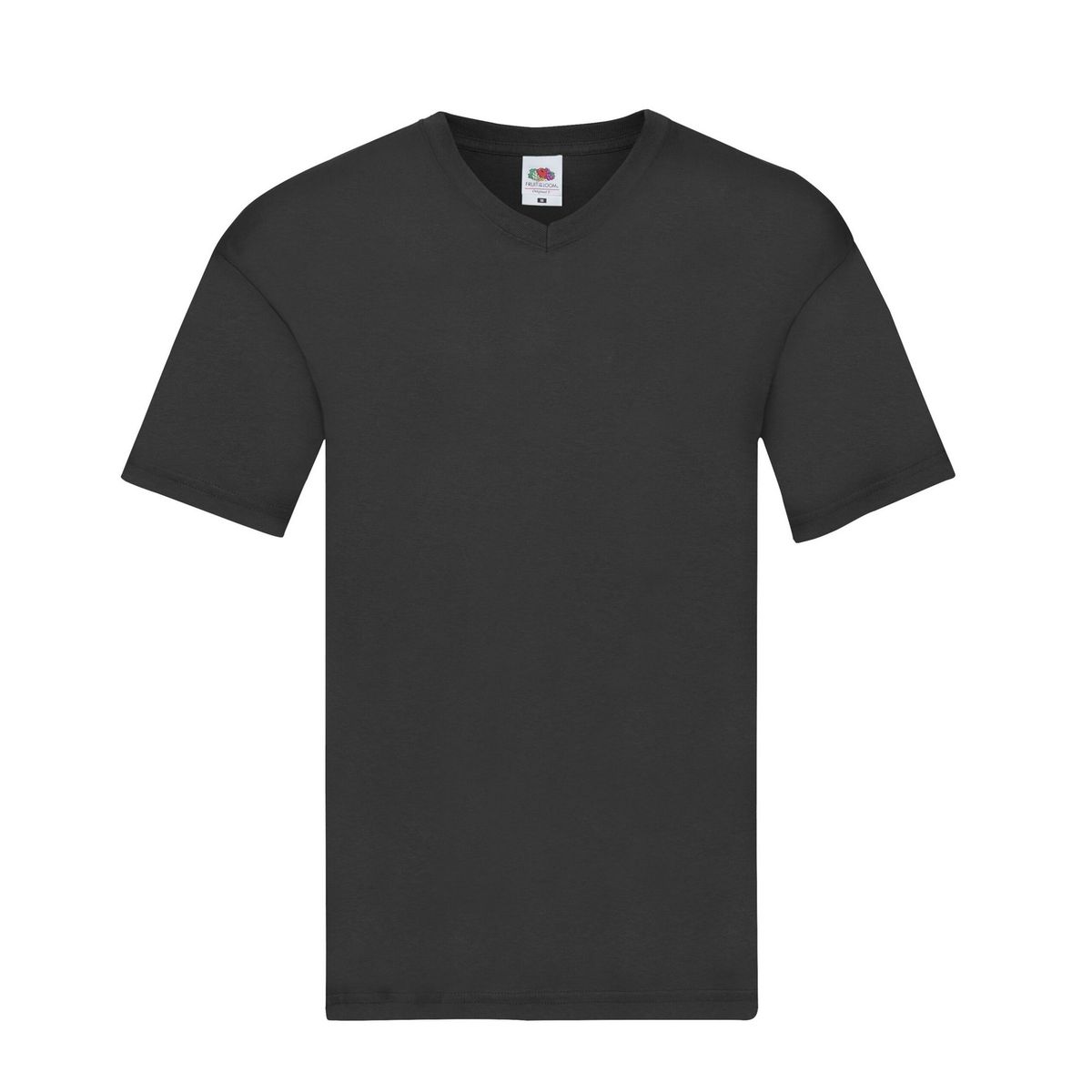 Klassisches T-Shirt mit V-Ausschnitt